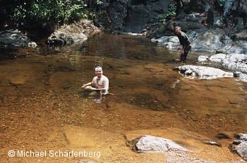 Pascal und Bernd im kühlen Nass